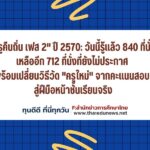 “ครูคืนถิ่น เฟส 2” ปี 2570: วันนี้รู้แล้ว 840 ที่นั่ง เหลืออีก 712 ที่นั่งที่ยังไม่ประกาศ