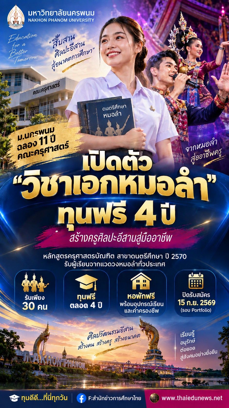 ทุนหมอลำม.นครพนม