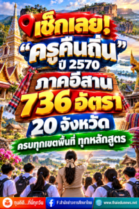 ครูคืนถิ่น2570ภาคอีสาน