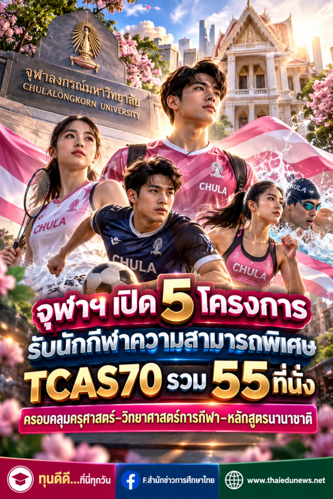 จุฬาฯรับเก่งกีฬา tcas70