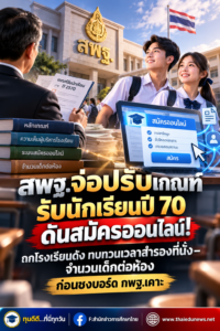 สพฐ.ปรับเกณฑ์รับนักเรียน2570