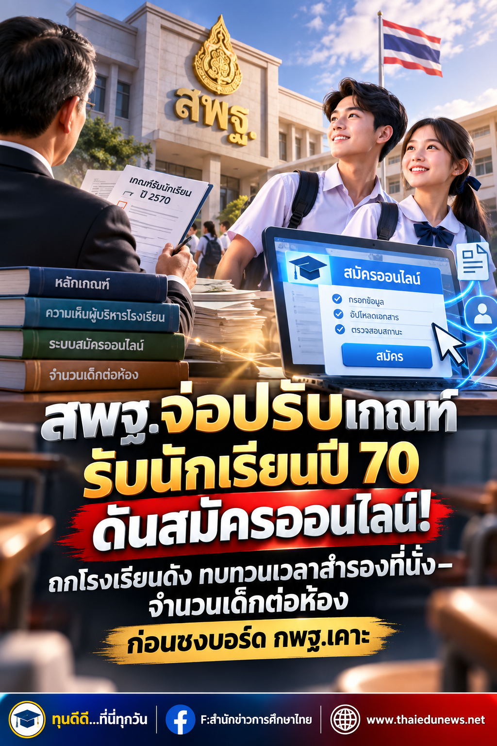 สพฐ.ปรับเกณฑ์รับนักเรียน2570
